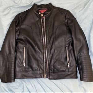 Black Faux Leather Jacket